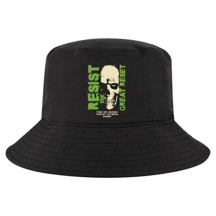 Disobey Politically Incorrect Resist The Great Reset Cool Comfort Performance Bucket Hat