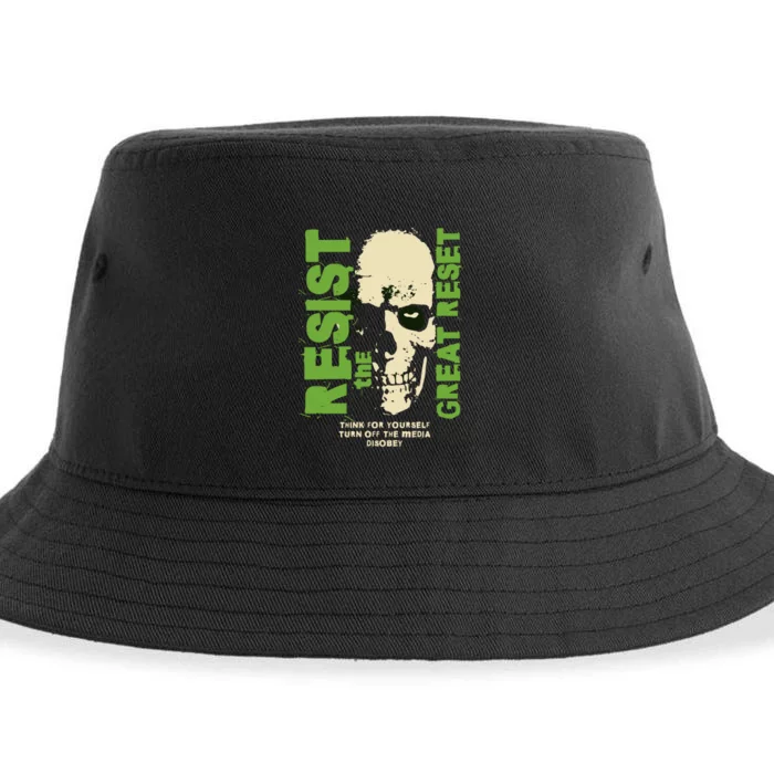 Disobey Politically Incorrect Resist The Great Reset Sustainable Bucket Hat