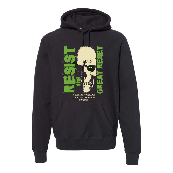 Disobey Politically Incorrect Resist The Great Reset Premium Hoodie