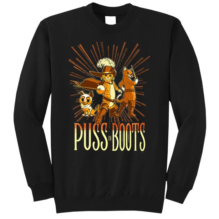 DreamWorks Puss In Boots The Last Wish Cat Trio Poster Tall Sweatshirt