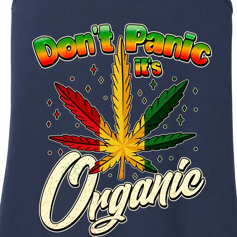 Dont Panic Its Organic Weed Marijuana Ladies Essential Tank