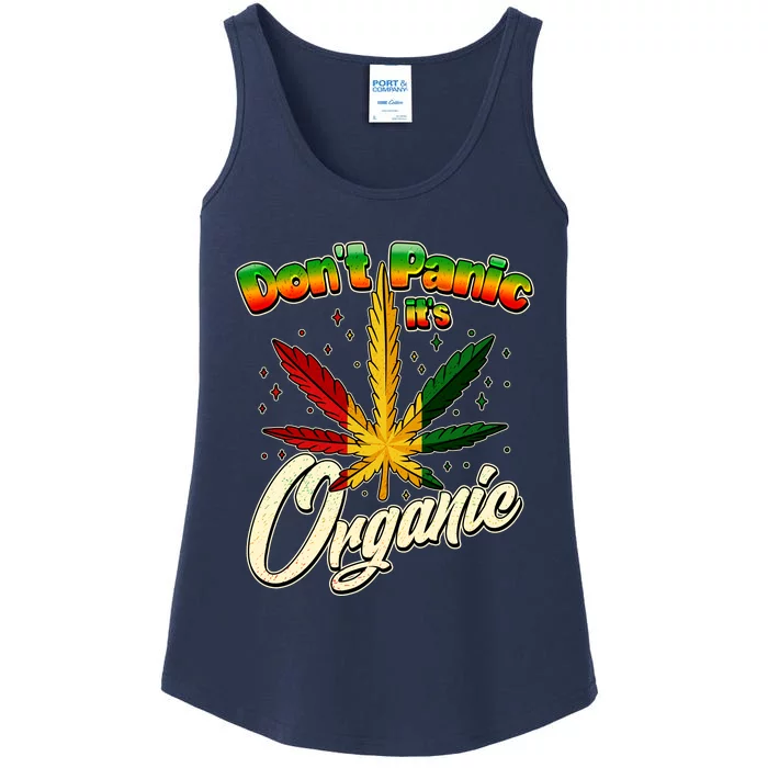 Dont Panic Its Organic Weed Marijuana Ladies Essential Tank