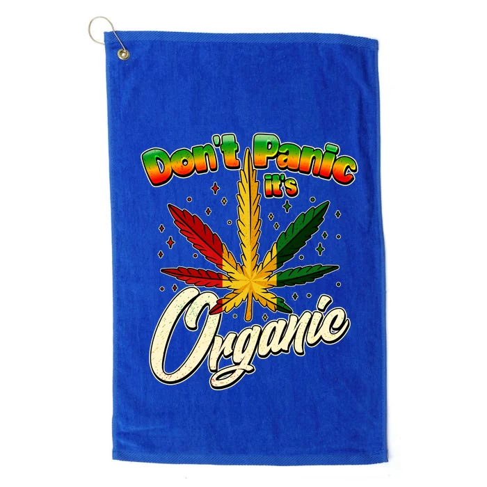 Dont Panic Its Organic Weed Marijuana Platinum Collection Golf Towel