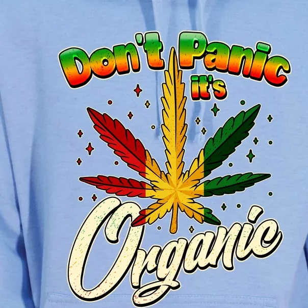 Dont Panic Its Organic Weed Marijuana Unisex Surf Hoodie