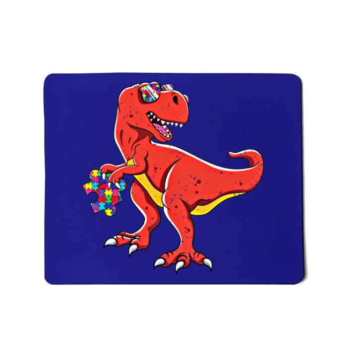 Dinosaur Puzzle In April Support Love Autism Awareness Gift Mousepad