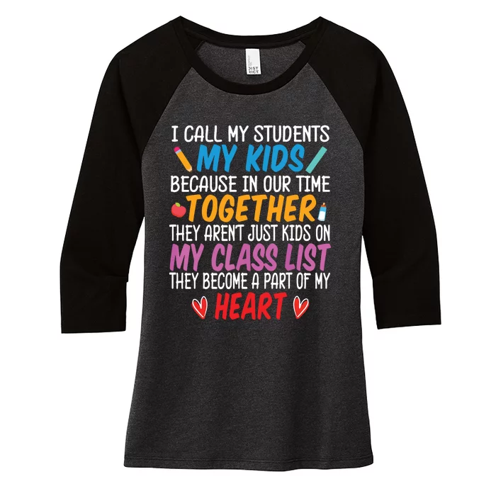 Daycare Provider Kindergarden Child Care Childcare Teacher Women's Tri-Blend 3/4-Sleeve Raglan Shirt