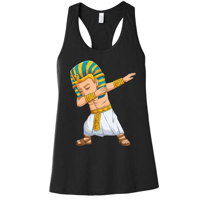 Dabbing Pharaoh King Pharaoh Tutankhamun King Women's Racerback Tank