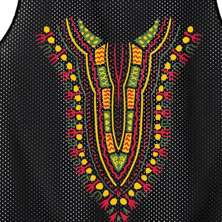 Dashiki Print Kente Ethnic African Pride Mesh Reversible Basketball Jersey Tank