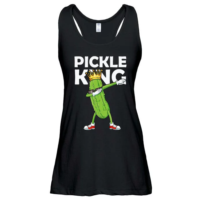 Dabbing Pickle King Cucumber Dab Funny Veggie Vegetarian Ladies Essential Flowy Tank