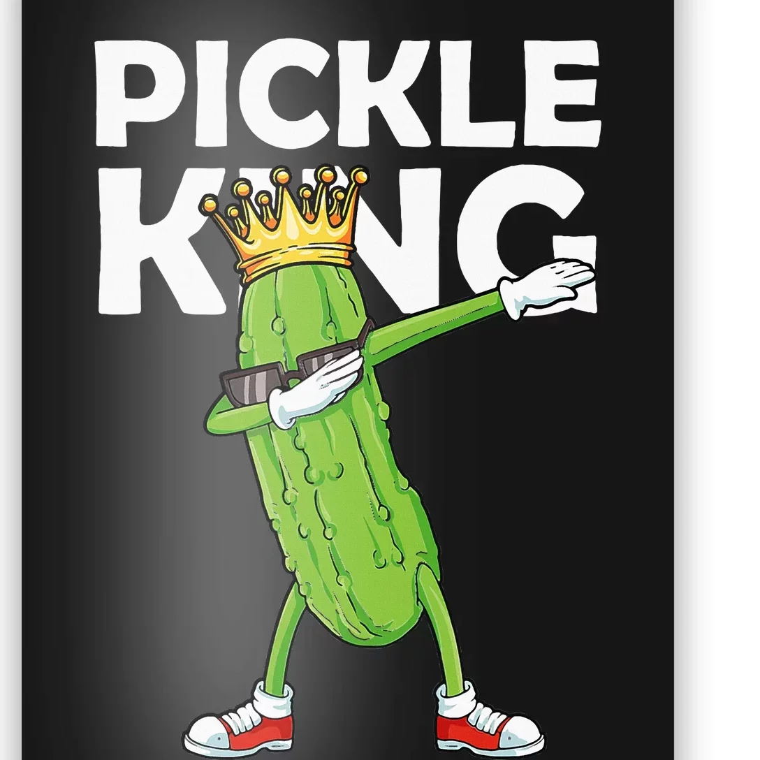 Dabbing Pickle King Cucumber Dab Funny Veggie Vegetarian Poster