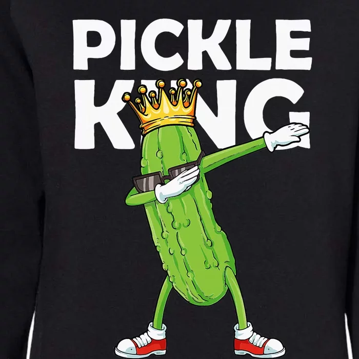 Dabbing Pickle King Cucumber Dab Funny Veggie Vegetarian Womens California Wash Sweatshirt