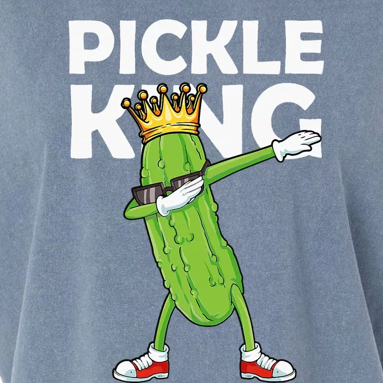 Dabbing Pickle King Cucumber Dab Funny Veggie Vegetarian Garment-Dyed Women's Muscle Tee