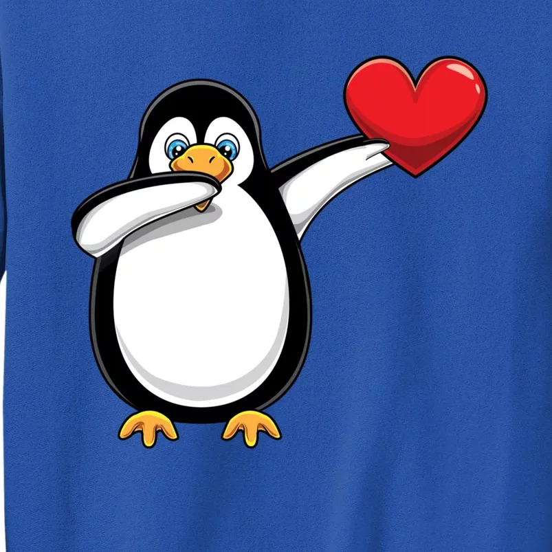 Dabbing Penguin Lover Dab Valentines Day Gift Tall Sweatshirt