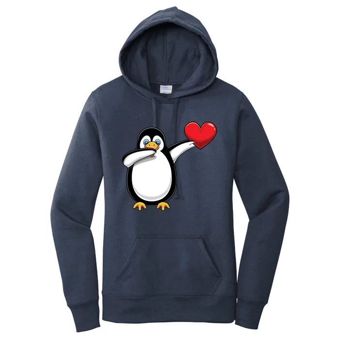 Dabbing Penguin Lover Dab Valentines Day Gift Women's Pullover Hoodie