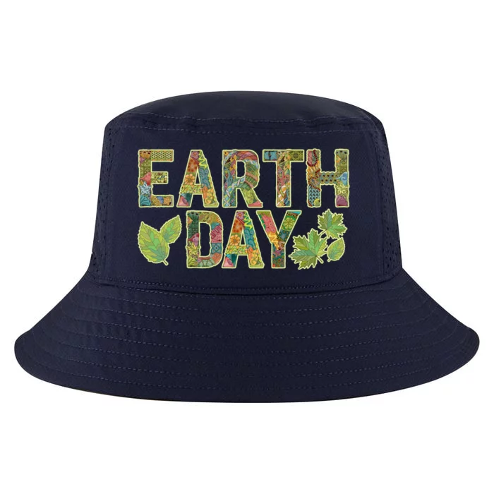 Decorative Pattern Letters Earth Day Cool Comfort Performance Bucket Hat