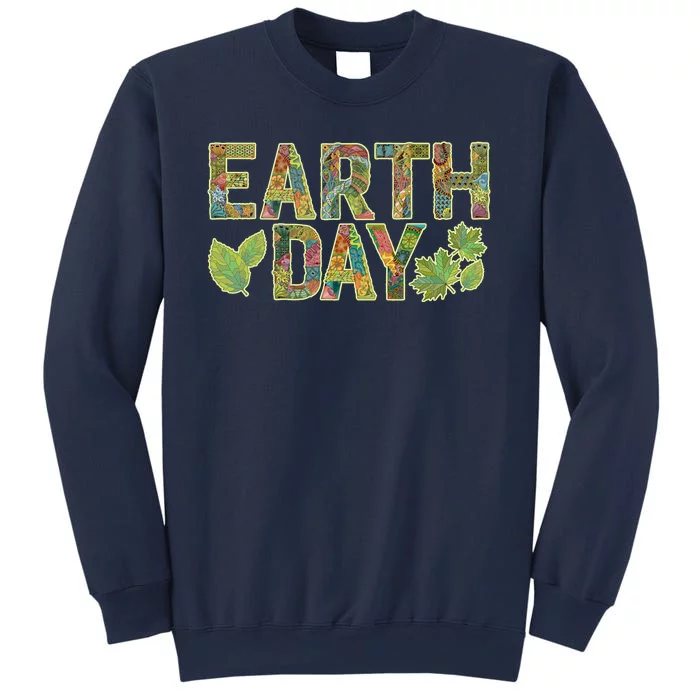 Decorative Pattern Letters Earth Day Sweatshirt