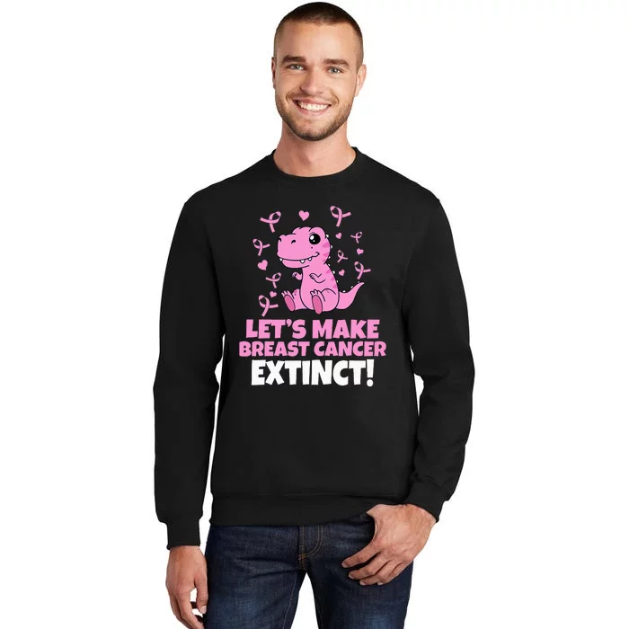 Dino Pink Let's Make Breast Cancer Extinct Sweatshirt