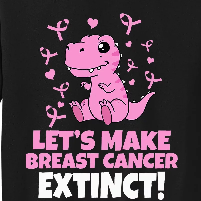 Dino Pink Let's Make Breast Cancer Extinct Sweatshirt