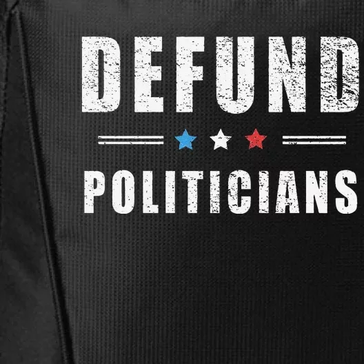 Defund Politicians Libertarian Freedom Anti Government USA City Backpack