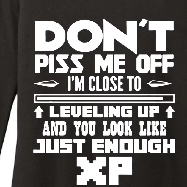 Dont Piss Me Off Im Close To Leveling Up Meaningful Gift Womens CVC Long Sleeve Shirt