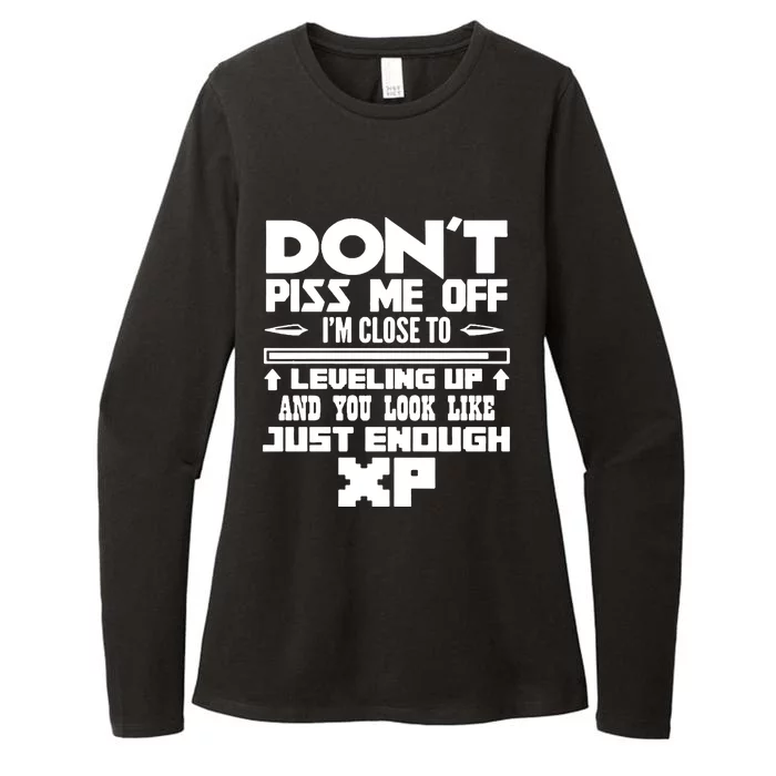 Dont Piss Me Off Im Close To Leveling Up Meaningful Gift Womens CVC Long Sleeve Shirt