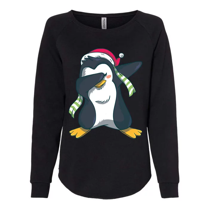 Dabbing Penguin (Matching Group Options!) Funny Christmas Gift Womens California Wash Sweatshirt