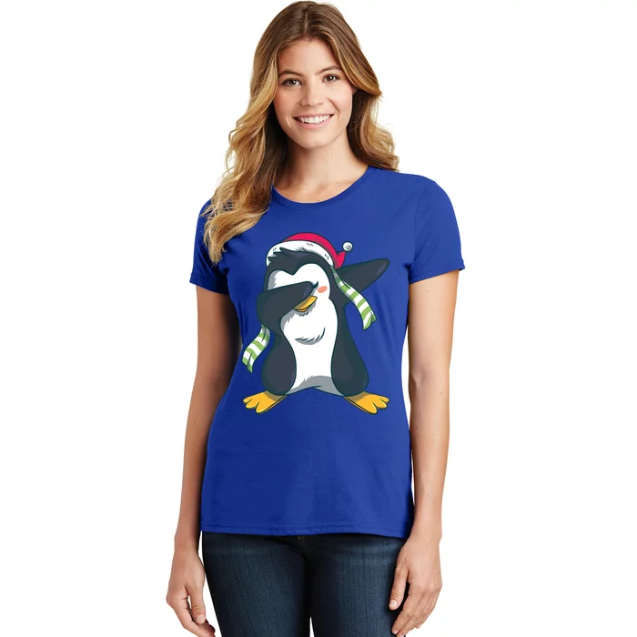 Dabbing Penguin (Matching Group Options!) Funny Christmas Gift Women's T-Shirt