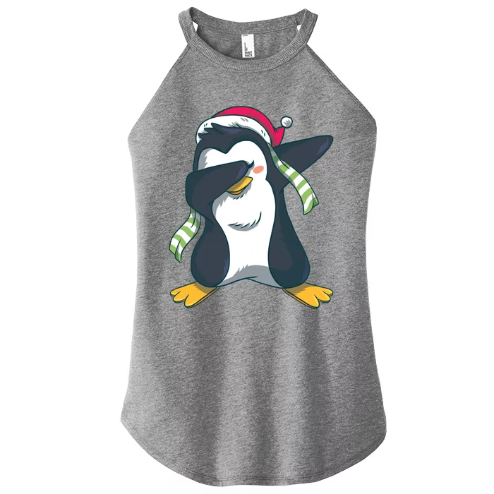 Dabbing Penguin (Matching Group Options!) Funny Christmas Gift Women’s Perfect Tri Rocker Tank