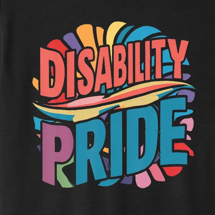 Disability Pride Month Awareness Proud Disabled ChromaSoft Performance T-Shirt