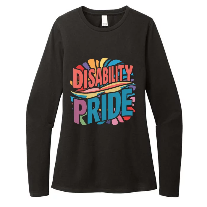 Disability Pride Month Awareness Proud Disabled Womens CVC Long Sleeve Shirt