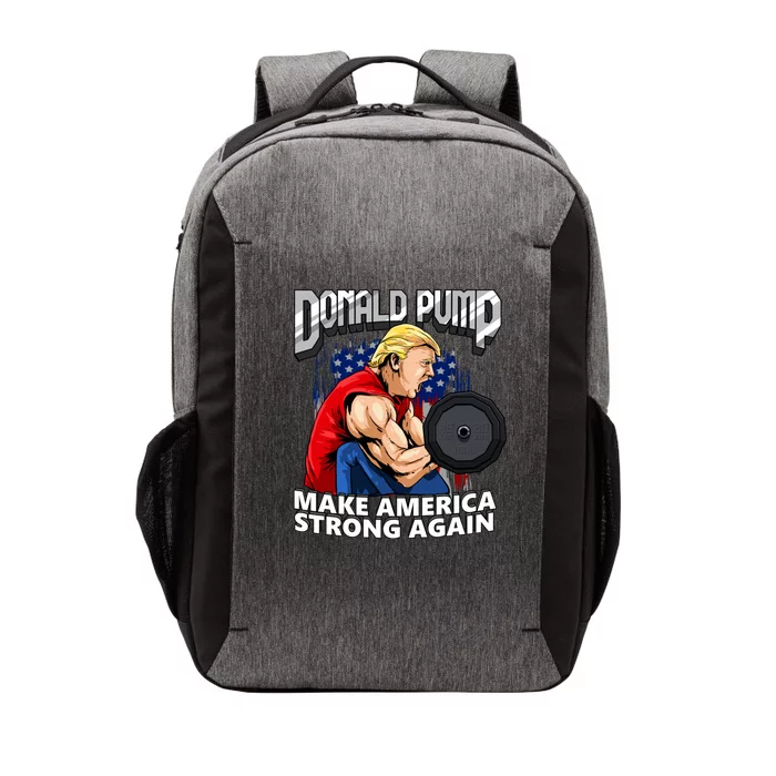 Donald Pump Make America Strong Again US Vector Backpack