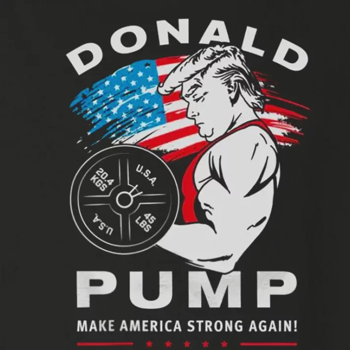 Donald Pump Make America Strong Again US Toddler Long Sleeve Shirt