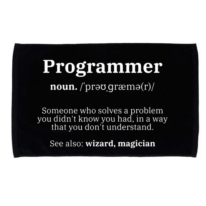 Definition Programmer Meaning Computer Science Coding Microfiber Hand Towel