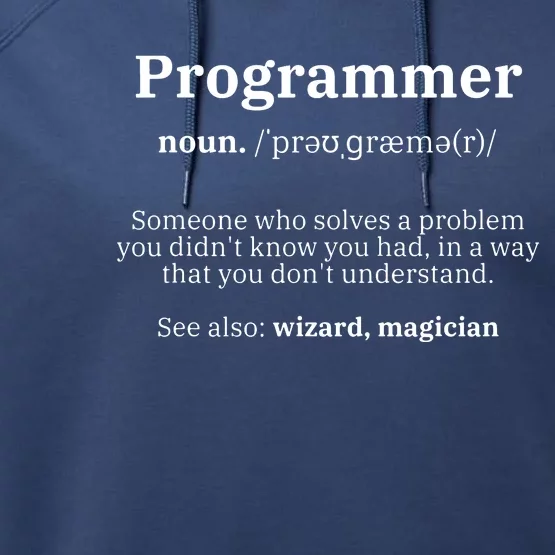 Definition Programmer Meaning Computer Science Coding Performance Fleece Hoodie