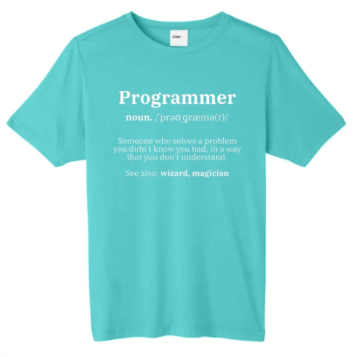 Definition Programmer Meaning Computer Science Coding ChromaSoft Performance T-Shirt