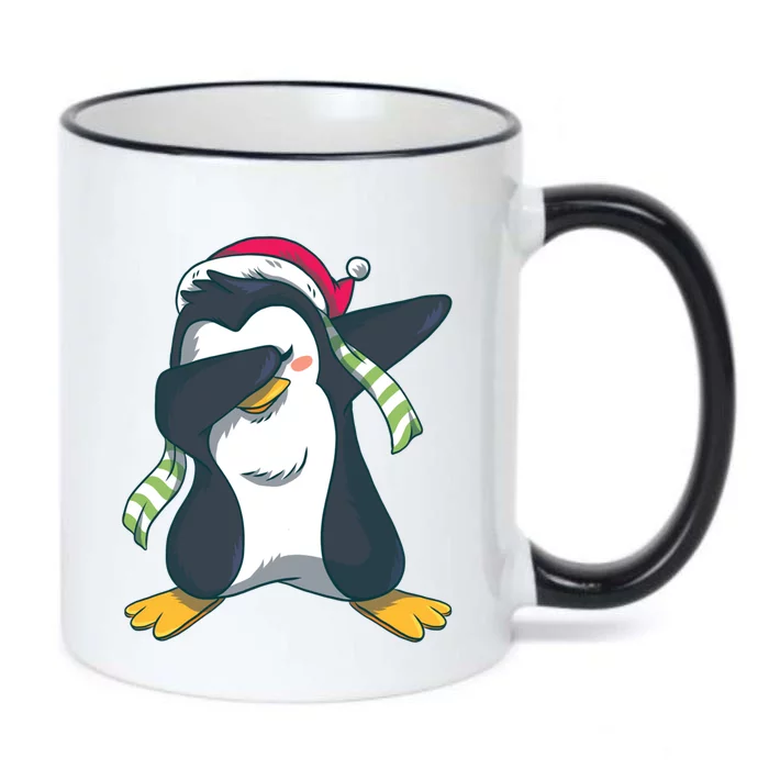 Dabbing Penguin (Matching Group Options!) Funny Christmas Gift Black Color Changing Mug