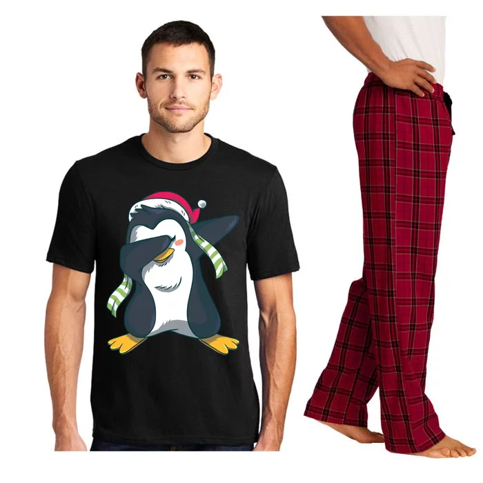 Dabbing Penguin (Matching Group Options!) Funny Christmas Gift Pajama Set