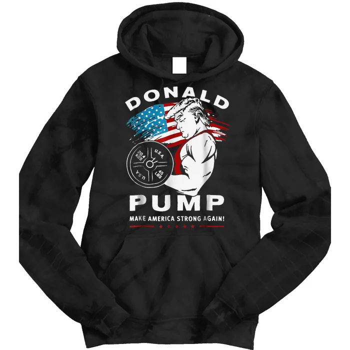 Donald Pump Make America Strong Again Tie Dye Hoodie