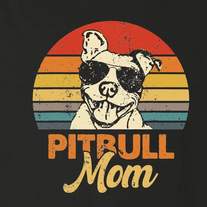 Dog Pitbull Mom Pittie Mom Funny Mother's Day Toddler Long Sleeve Shirt