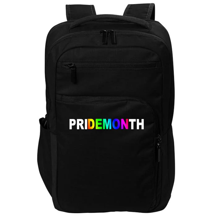 Demon Pride Month Rainbow Impact Tech Backpack