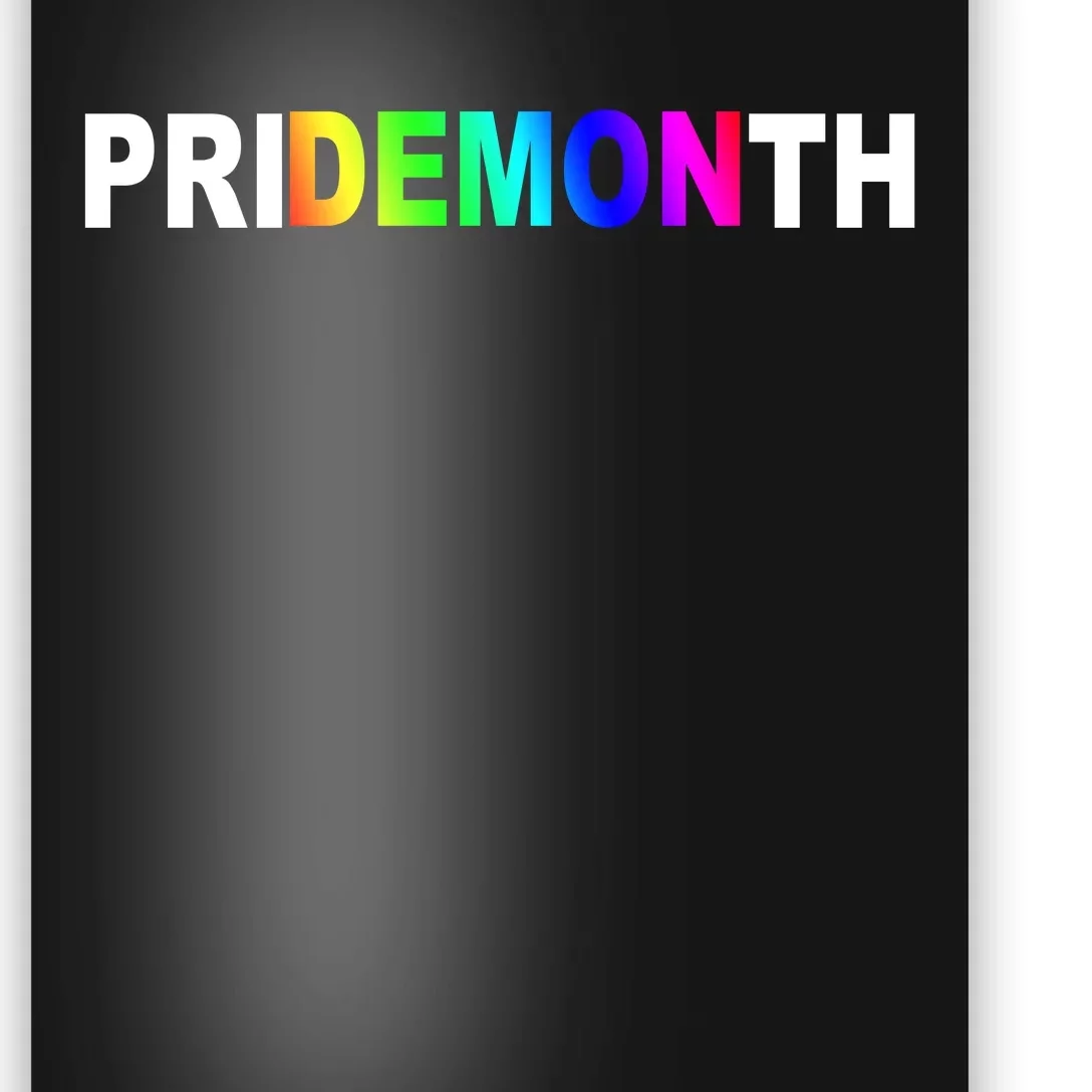 Demon Pride Month Rainbow Poster