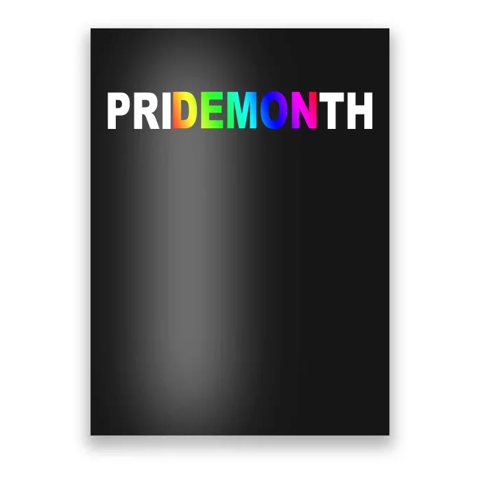 Demon Pride Month Rainbow Poster