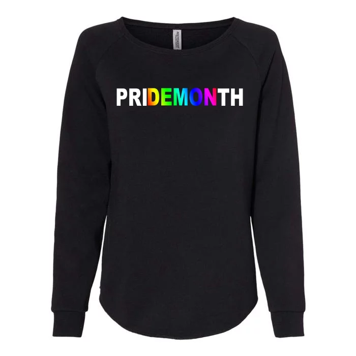 Demon Pride Month Rainbow Womens California Wash Sweatshirt