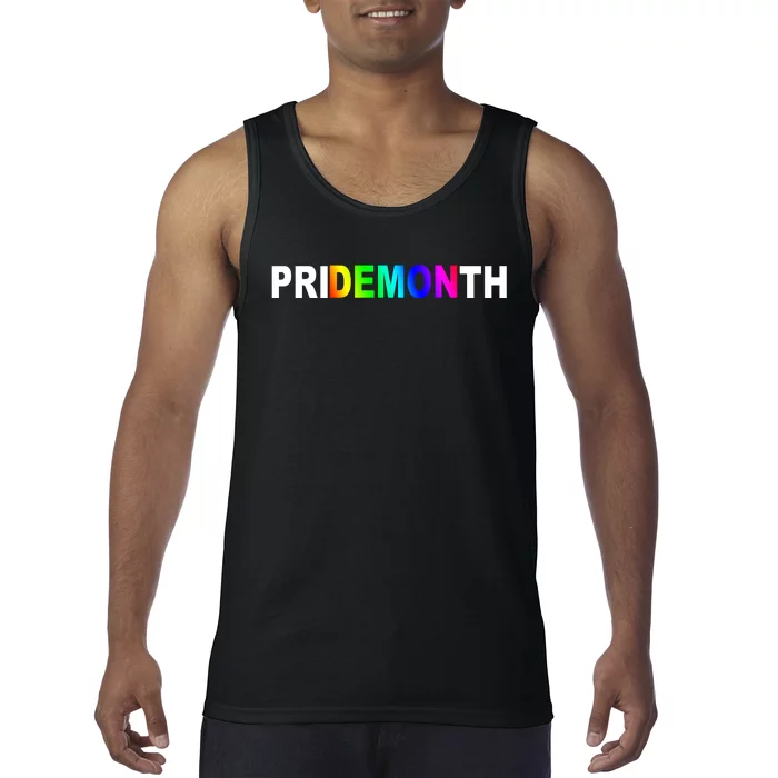 Demon Pride Month Rainbow Tank Top