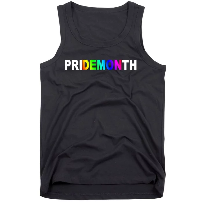 Demon Pride Month Rainbow Tank Top