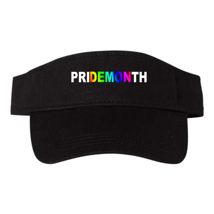 Demon Pride Month Rainbow Valucap Bio-Washed Visor