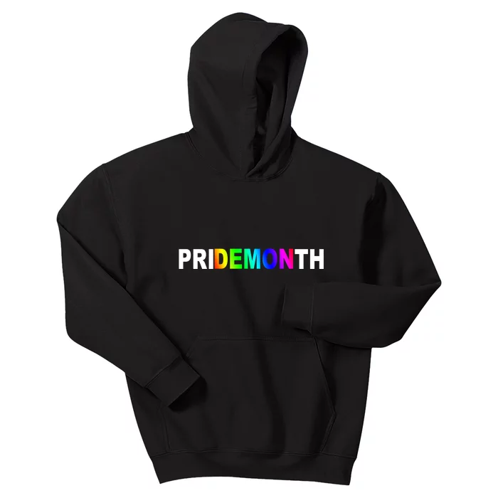 Demon Pride Month Rainbow Kids Hoodie