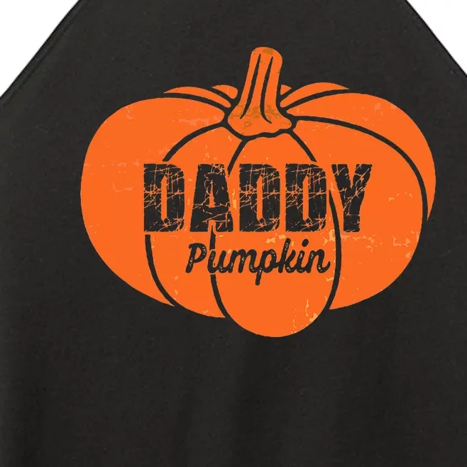 Daddy Pumpkin Matching Family Halloween Thanksgiving Group Women’s Perfect Tri Rocker Tank