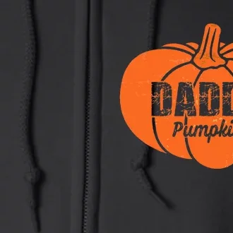 Daddy Pumpkin Matching Family Halloween Thanksgiving Group Full Zip Hoodie