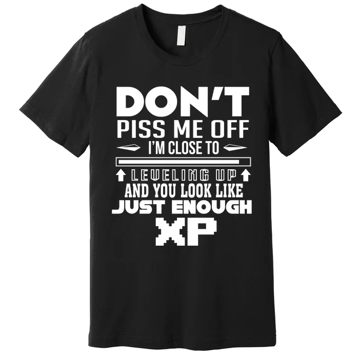 Dont Piss Me Off IM Close To Leveling Up And You Look Like Just Enough Xp Premium T-Shirt